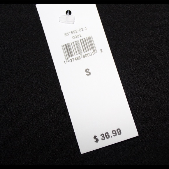 BananaRepublic Black Sleeveless Mixed Media Tunic - Picture 5 of 5